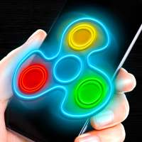 Fidget spinner neon brilho joke app