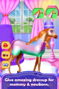 Mommy And Newborn Baby Horse Care Game Screen Shot 7