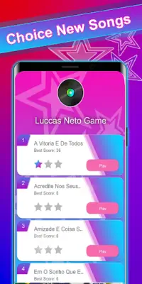 Luccas Neto Piano Tiles Game Screen Shot 1