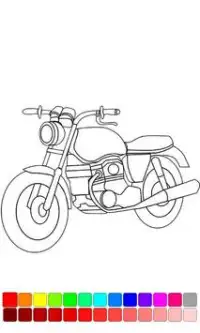 Moto Bike Racing Coloring Screen Shot 1