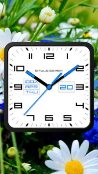 Square Analog Clock-7 Screen Shot 1