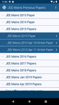 JEE Mains Previous Papers Free Screen Shot 1