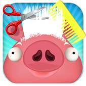 豚ヘアーサロン - 楽しいゲーム