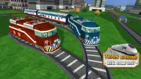 ट्रेन रेसिंग रियल गेम 2017 Screen Shot 13