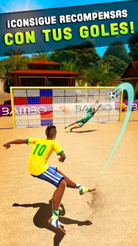 Dispara y Gol - Juego de Fútbol Playa Screen Shot 3