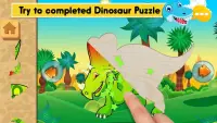 Dinosaur sound puzzles - learning for good kids Screen Shot 1