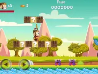 Super Monkey Rush World Runner Mobil Platform Game Screen Shot 10