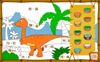 공룡과 수학 색칠. 어린이를위한 무료 교육 게임 Screen Shot 6