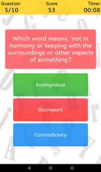 Vocabulary Quiz Screen Shot 8