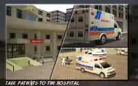 Ambulance driver 3d simulator Screen Shot 8
