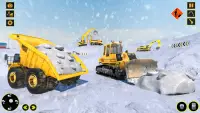Snow Excavator Sim Crane Game Screen Shot 4