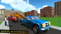 Tow Truck Car transporter Sim Screen Shot 14