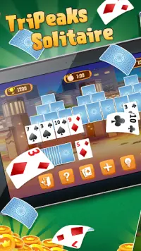 TriPeaks Solitaire - Free Card Game Screen Shot 1