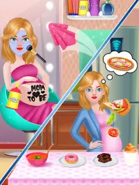 Mom & newborn babyshower - Babysitter Game Screen Shot 0