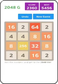 2048 G : An Amazing Game Of Numbers And Tiles Screen Shot 1