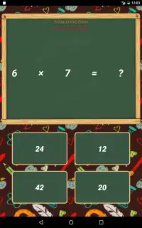 Multiplication Tables Learn Screen Shot 6