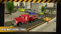 سائق شاحنة مدينة الشحن 2017 Screen Shot 4