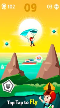 Parachute Surfer: Fun Games For Free Screen Shot 1