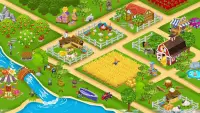 ألعاب زراعة وحصاد: مزرعة سعيدة Screen Shot 1