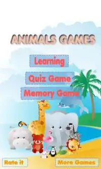 Animals Learning Game for Kids Screen Shot 0