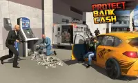 Assalto a banco Dinheiro Caminhão de segurança 3D Screen Shot 1