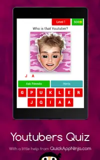 Youtubers Quiz Screen Shot 6