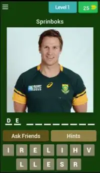 Springboks Trivia Screen Shot 1
