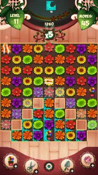 Flower Blossom Jam - A Match 3 Puzzle Game Screen Shot 0
