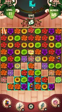 Marmellata Fiore Negozio Fiori - Match 3 Gioco Screen Shot 0