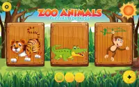 Puzzles for kids Zoo Animals Screen Shot 6