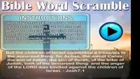 Bible Word Scramble Screen Shot 0