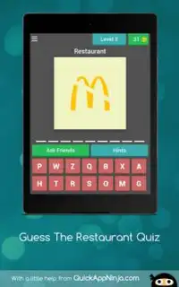 Guess The Restaurant Quiz: Logo Game Screen Shot 6