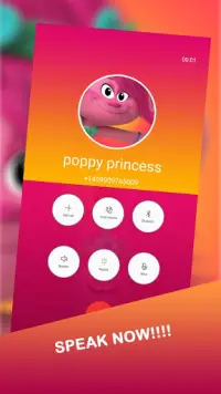 Call from poppy Chat   video call (Simulation)‏ Screen Shot 4