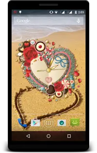 Heart Clock Live Wallpaper Screen Shot 3