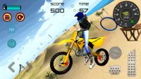 Motocross Playa 3D Saltando Screen Shot 1