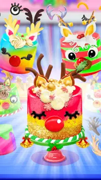 Christmas Unicorn Cake - Sweet Desserts Food Screen Shot 3