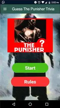 Guess The Punisher Trivia Quiz Screen Shot 0