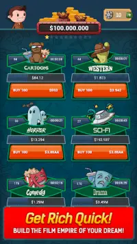 Idle Film Empire: Clicker Manager Tycoon Free Game Screen Shot 1