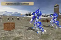 Полиция Самолет Транспорт Игра - преобразить робот Screen Shot 1