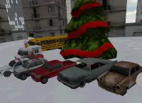 Car winter parking - 3D game Screen Shot 4