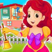 Finja Jogar Messy Doll House Cleaning