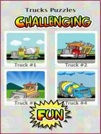 Aeroplane & Truck Puzzles Kids Screen Shot 0