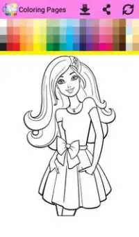 Coloring Book Barbi Screen Shot 2