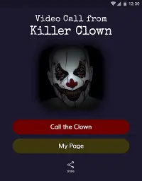 Video Call from Killer Clown - Simulated Calls Screen Shot 12
