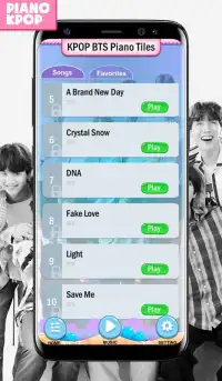 KPOP BTS Piano Magic Tiles Screen Shot 2