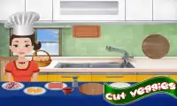 لعبة صانع البيتزا الصغيرة ومطبخ الطبخ للفتيات Screen Shot 0