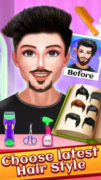 Celebrity Beard Salon Makeover - Salon Permainan Screen Shot 2