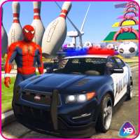 Cop Auto Superhelden Stunt Racing