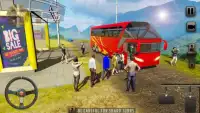 Dağ Otobüs Sürücüsü Simülatörü 2019: Offroad Otobü Screen Shot 7