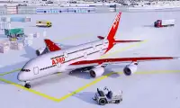 Snow Cargo Jet Landing 3D Screen Shot 0